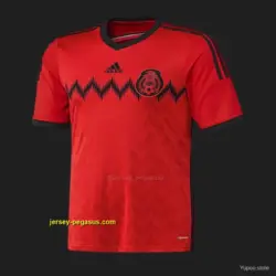 Retro 2014 Mexico Away Red Jersey