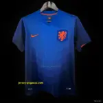 Retro 2014 Netherlands Away Blue Jersey