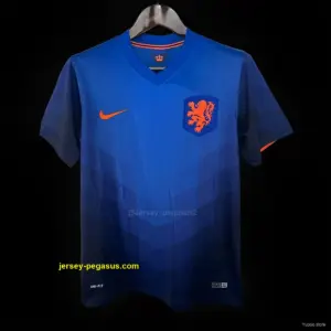 Retro 2014 Netherlands Away Blue Jersey