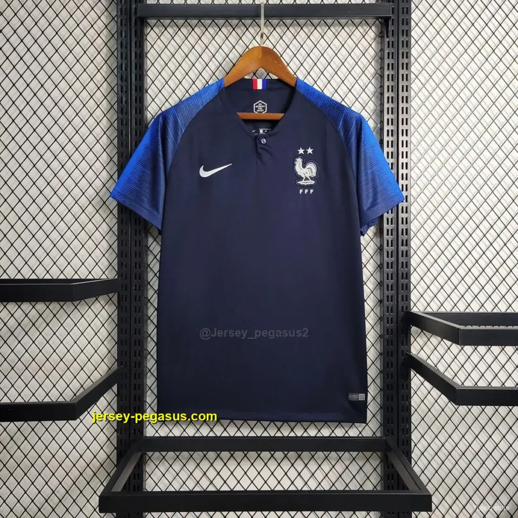 Retro 2018 France Home Jersey