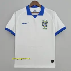 Retro 2019 Brazil Away White Jersey