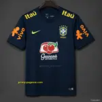 Retro 2019 Brazil Training Navy Blue Jersey