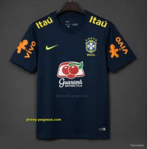 Retro 2019 Brazil Training Navy Blue Jersey