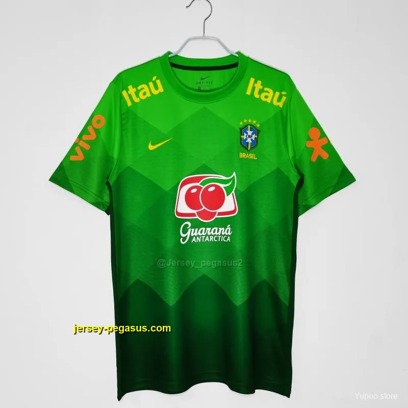 Retro 2020 Brazil Green Training Jersey Retro 2020 Brazil Green Training Jersey