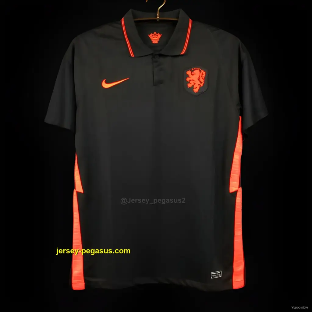 Retro 2020 Netherlands Away Black Jersey