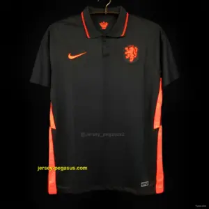 Retro 2020 Netherlands Away Black Jersey