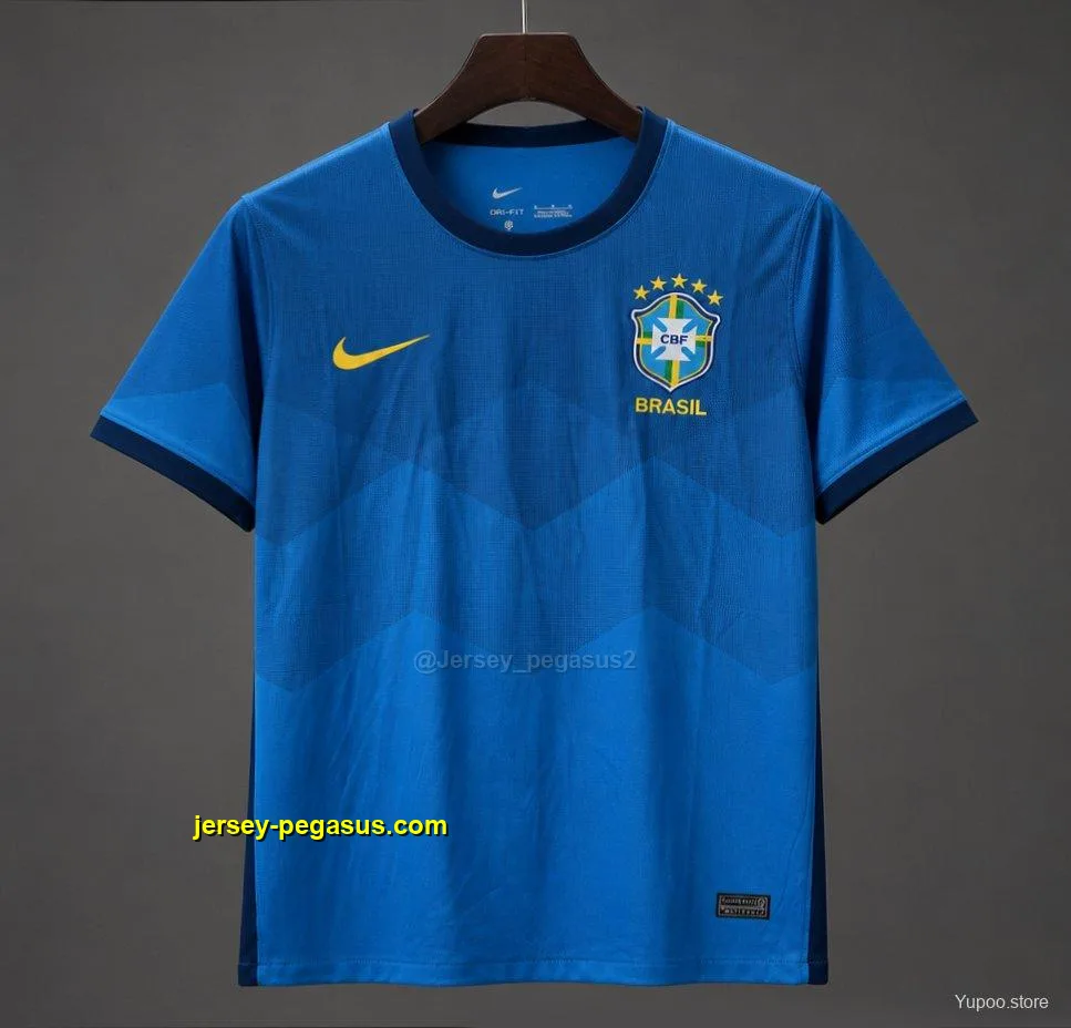 Retro 2021 Brazil Away Blue Jersey Retro 2021 Brazil Away Blue Jersey