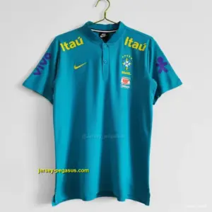 Retro 2021 Brazil Blue Training POLO Shirt