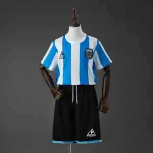 Argentina 1986 Home Retro Kids Kit Jersey
