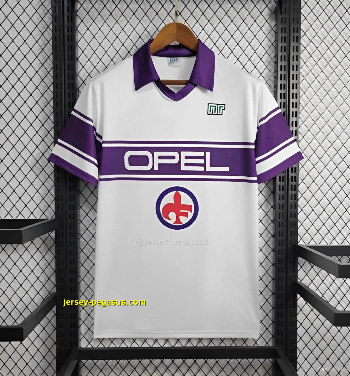 Retro ACF Fiorentina Away White Jersey Retro ACF Fiorentina Away White Jersey