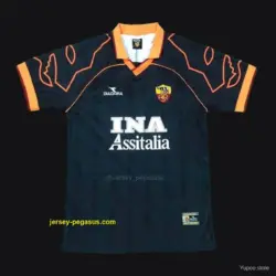 Retro AS Roma Away Black Jersey