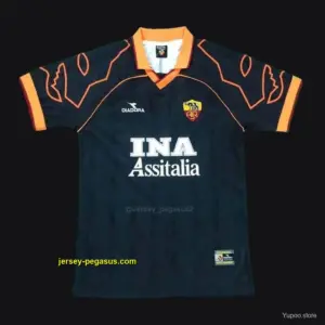 Retro AS Roma Away Black Jersey