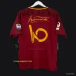 Retro AS Roma Home Jersey Francesco Totti Signature Jersey Tribute For Last Matc