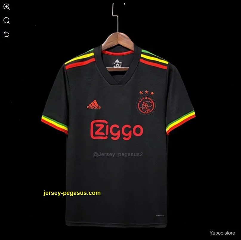 Retro Ajax Third Black Jersey Retro Ajax Third Black Jersey
