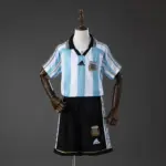 Argentina 1998 Home Retro Kids Kit Jersey