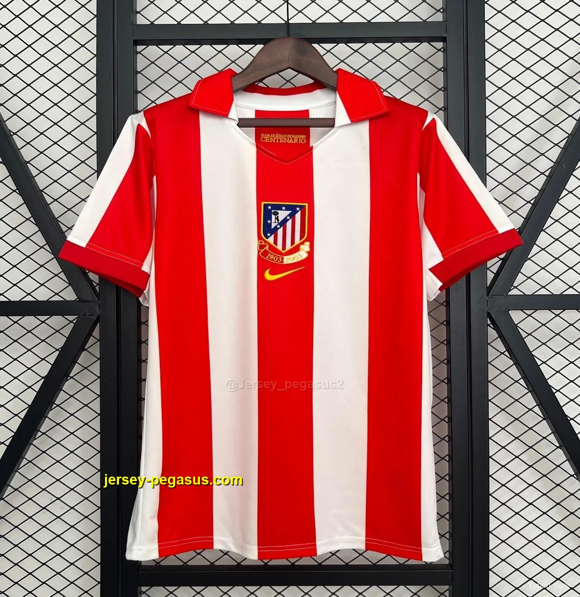 Retro Atletico Madrid Centenary Home Stadium Jersey Retro Atletico Madrid Centenary Home Stadium Jersey