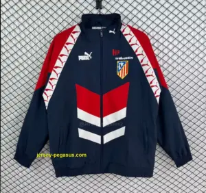 Retro Atletio Madrid NavyRed Windbreaker