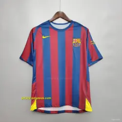 Retro Barcelona 2006 UEFA Champions League Home Soccer Jersey