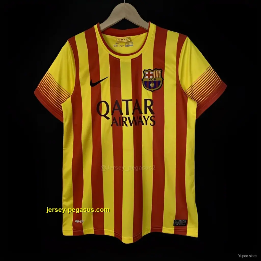Retro Barcelona Away Yellow Jersey