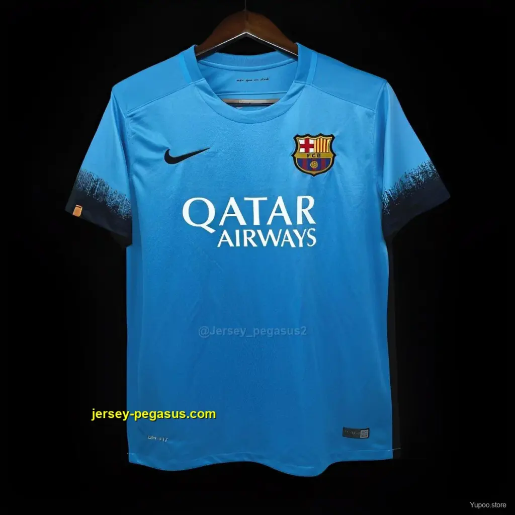 Retro Barcelona Third Blue Jersey