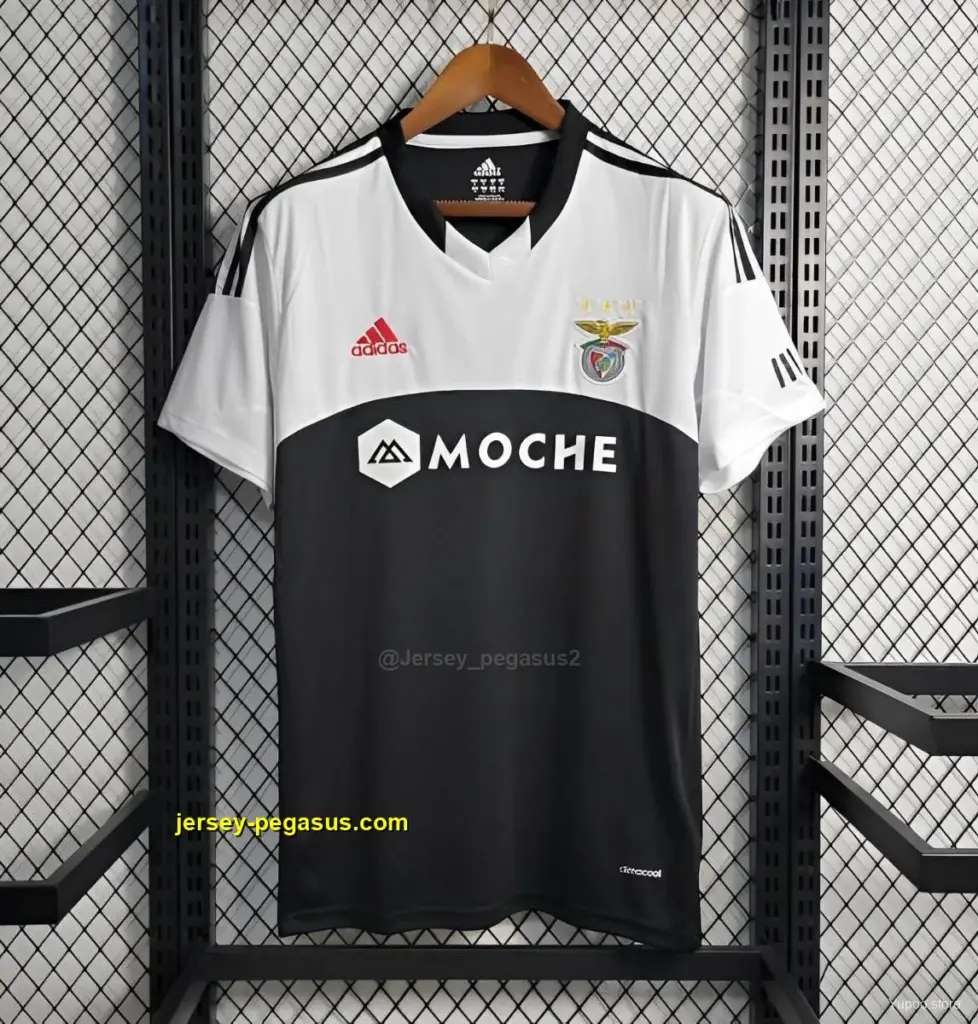 Retro Benfica Away BlackWhite Jersey