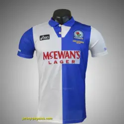 Retro Blackburn Rovers Home Soccer Jersey