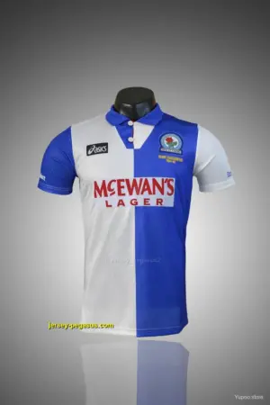 Retro Blackburn Rovers Home Soccer Jersey
