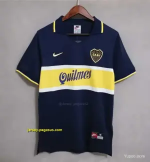 Retro Boca Juniors Home Soccer Jersey