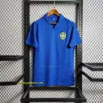 Retro Brazil Away Blue Jersey