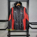AC milan black windbreaker jacket