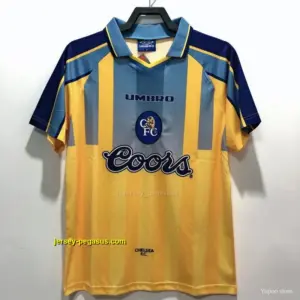 Retro Chelsea Away Yellow Soccer Jersey