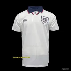 Retro England At Home Soccer Jersey