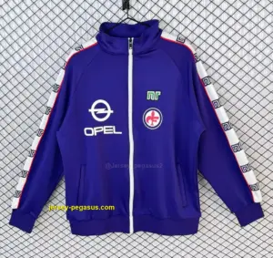 Retro Fiorentina Home Purple Full Zipper Windbreaker