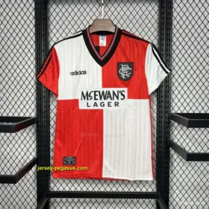 Retro Glasgow Rangers Away WhiteRed Jersey