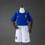 Brazil 2002 Away Retro Kids Kit Jersey