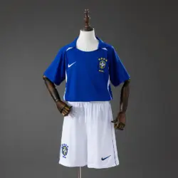 Brazil 2002 Away Retro Kids Kit Jersey