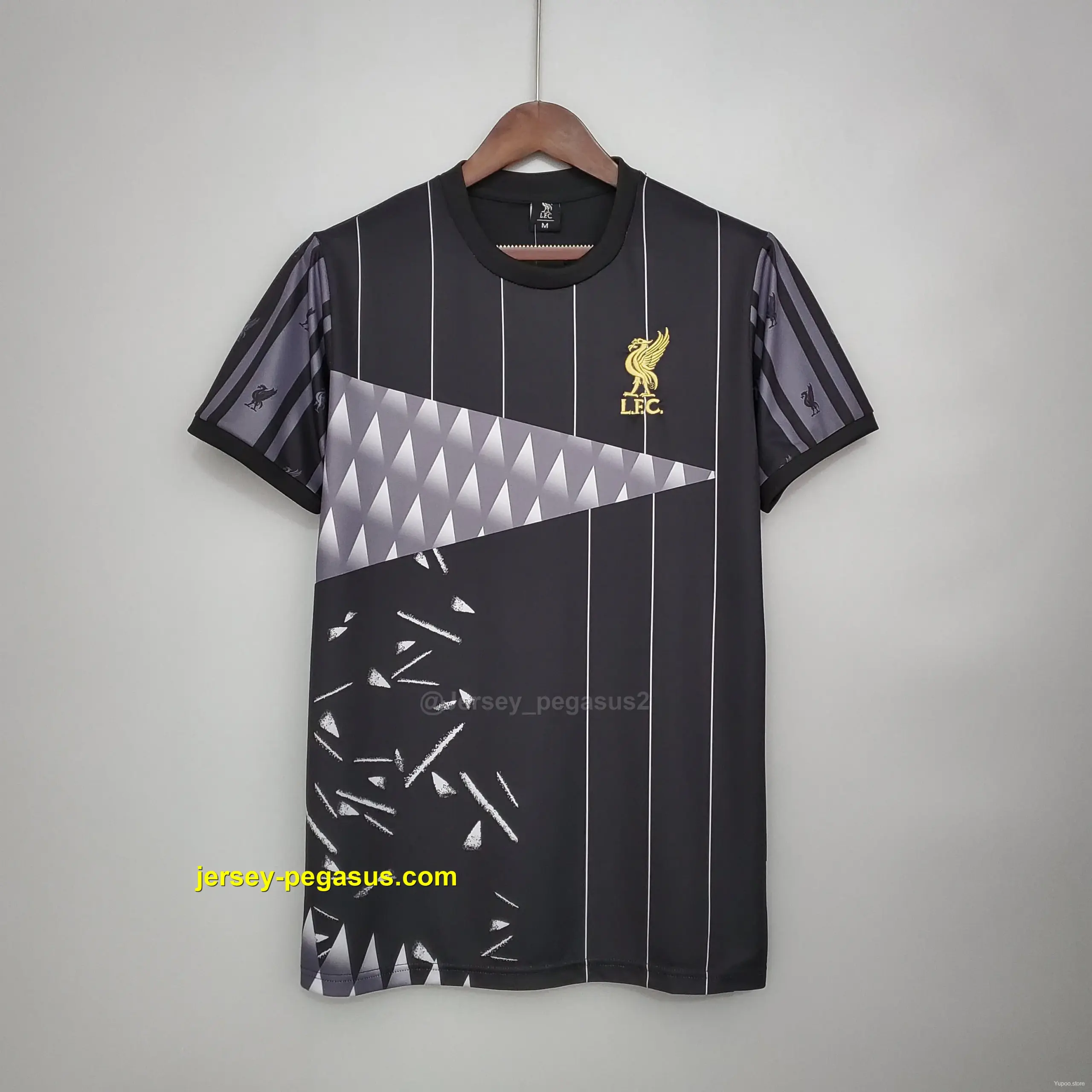 Retro Liverpool Champion Special Edition Black Soccer Jersey Retro Liverpool Champion Special Edition Black Soccer Jersey