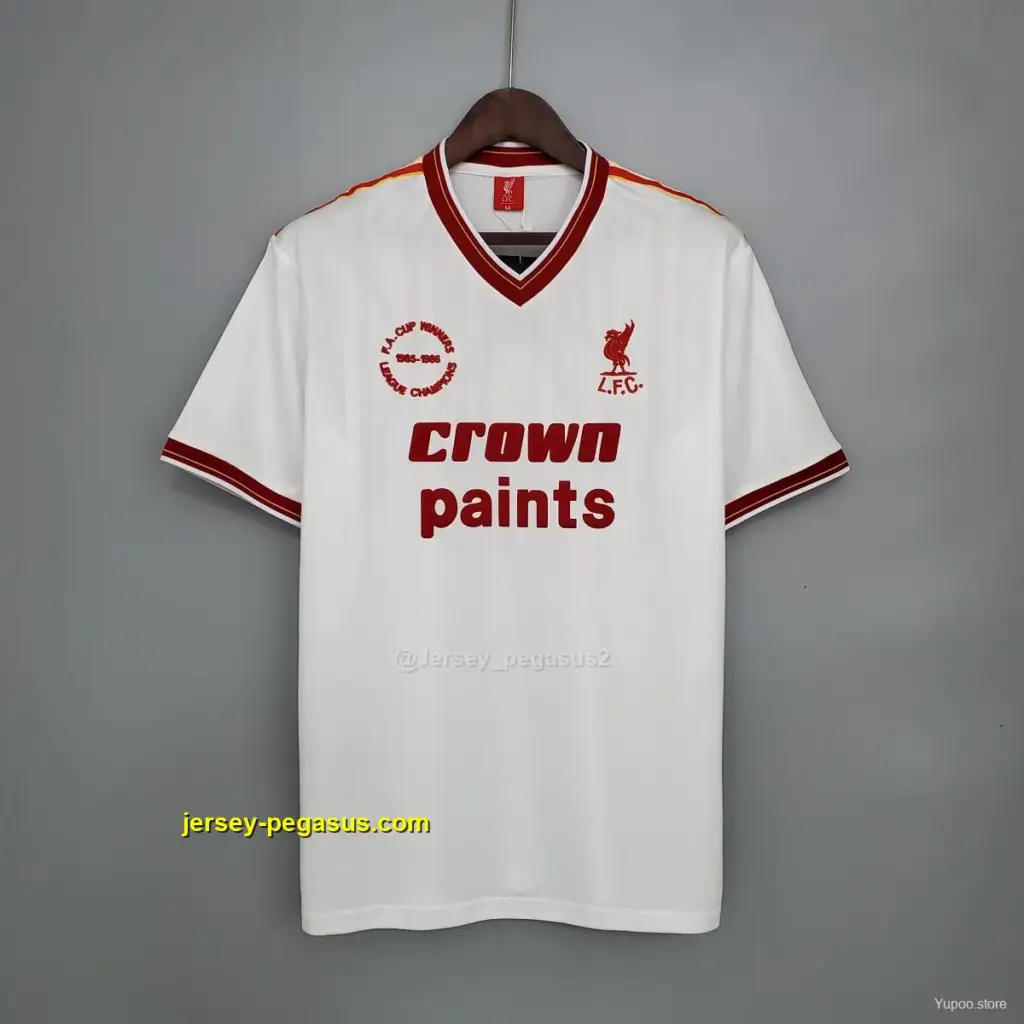 Retro Liverpool away white Soccer Jersey