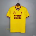 Retro Liverpool away yellow Soccer Jersey