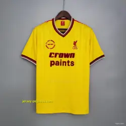 Retro Liverpool away yellow Soccer Jersey