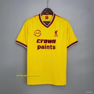 Retro Liverpool away yellow Soccer Jersey