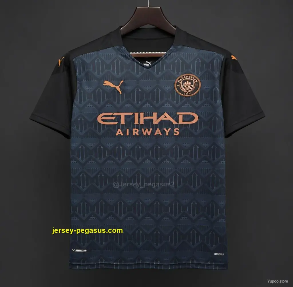 Retro Manchester City Away Black Jersey