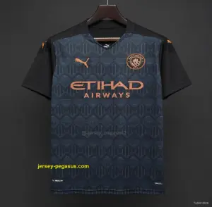 Retro Manchester City Away Black Jersey