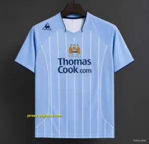 Retro Manchester City Home Soccer Jersey