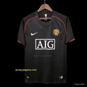 Retro Manchester United Away Black Jersey