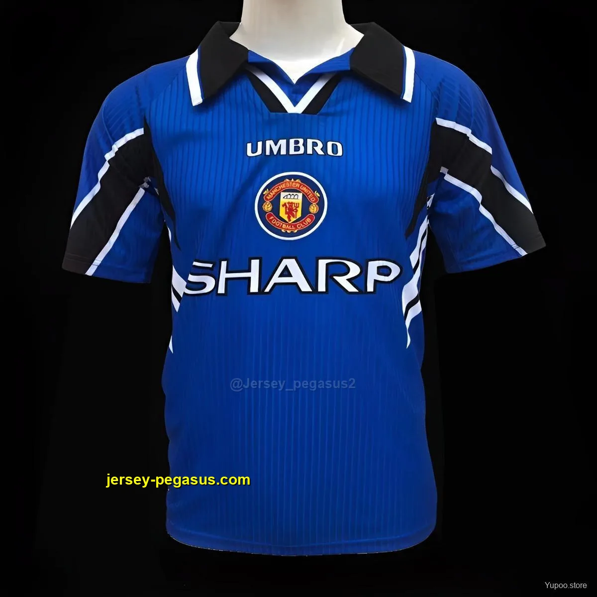 Retro Manchester United Away Blue Jersey Retro Manchester United Away Blue Jersey