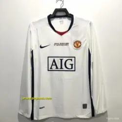 Retro Manchester United Away Champions Version Soccer Jersey