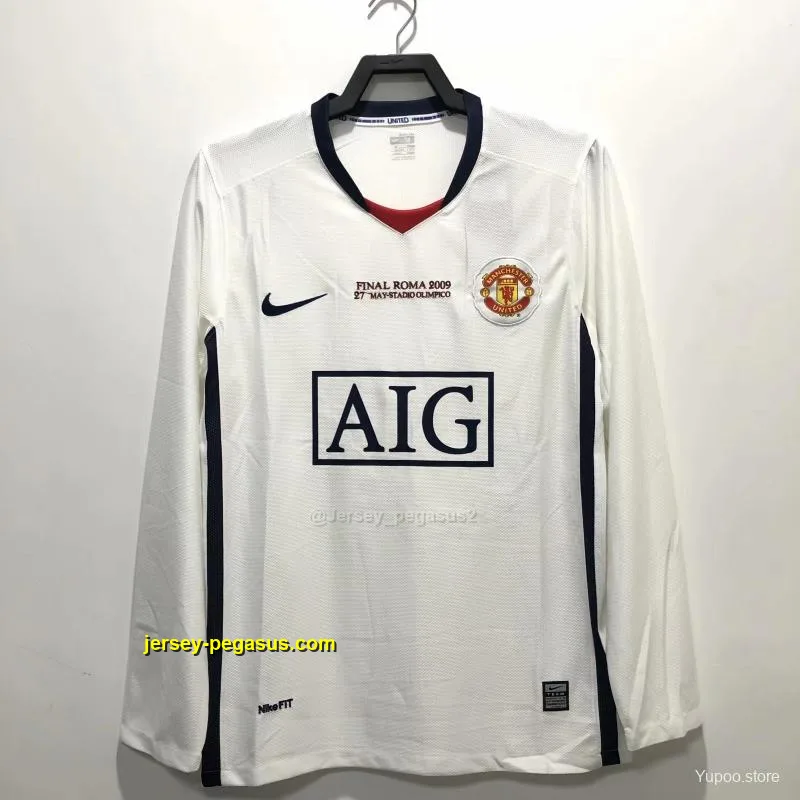 Retro Manchester United Away Champions Version Soccer Jersey Retro Manchester United Away Champions Version Soccer Jersey