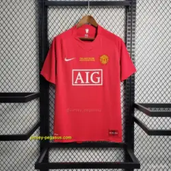 Retro Manchester United Champions League Version Home Jersey