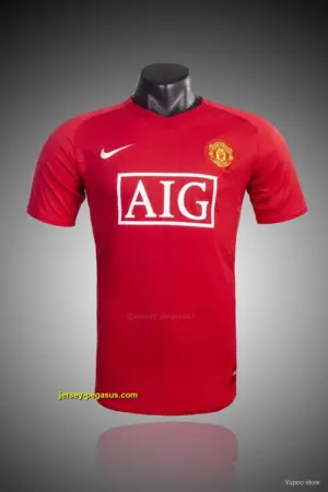 Retro Manchester United Home Soccer Jersey